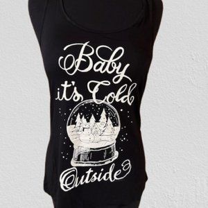 "Baby it's Cold Outside" Graphic Tank 4318 NWT Boutique